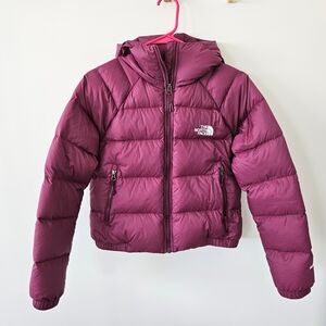 The North Face Hydrenalite Crop Down Puffer Jacket Hoodie 600 Fill Power Womens